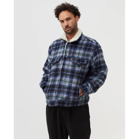 Vintage levis trucker Sherpa jacket coat winter parka - Picture 6 of 10